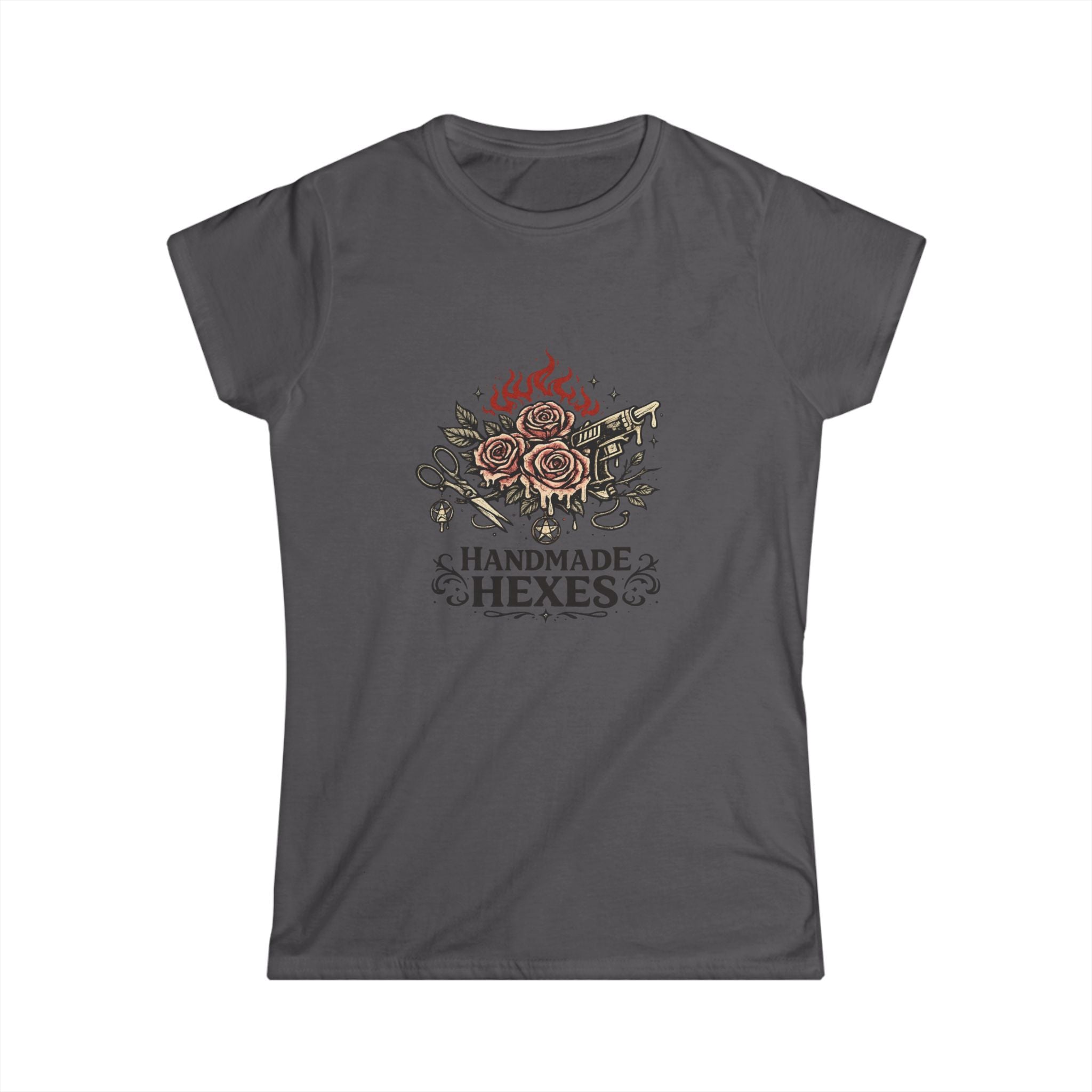 Handmade Hexes Floral Witch Tee