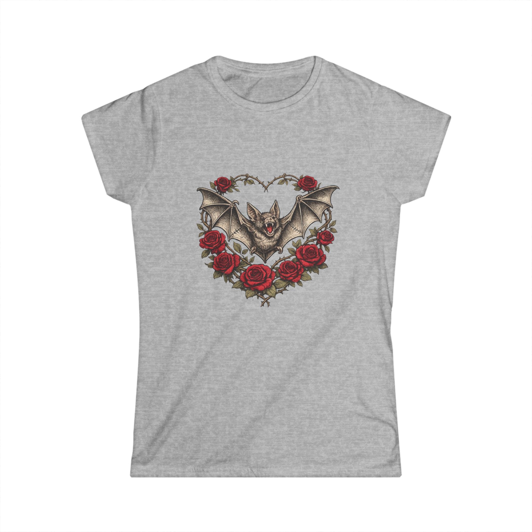 Gothic Bat Heart Tee