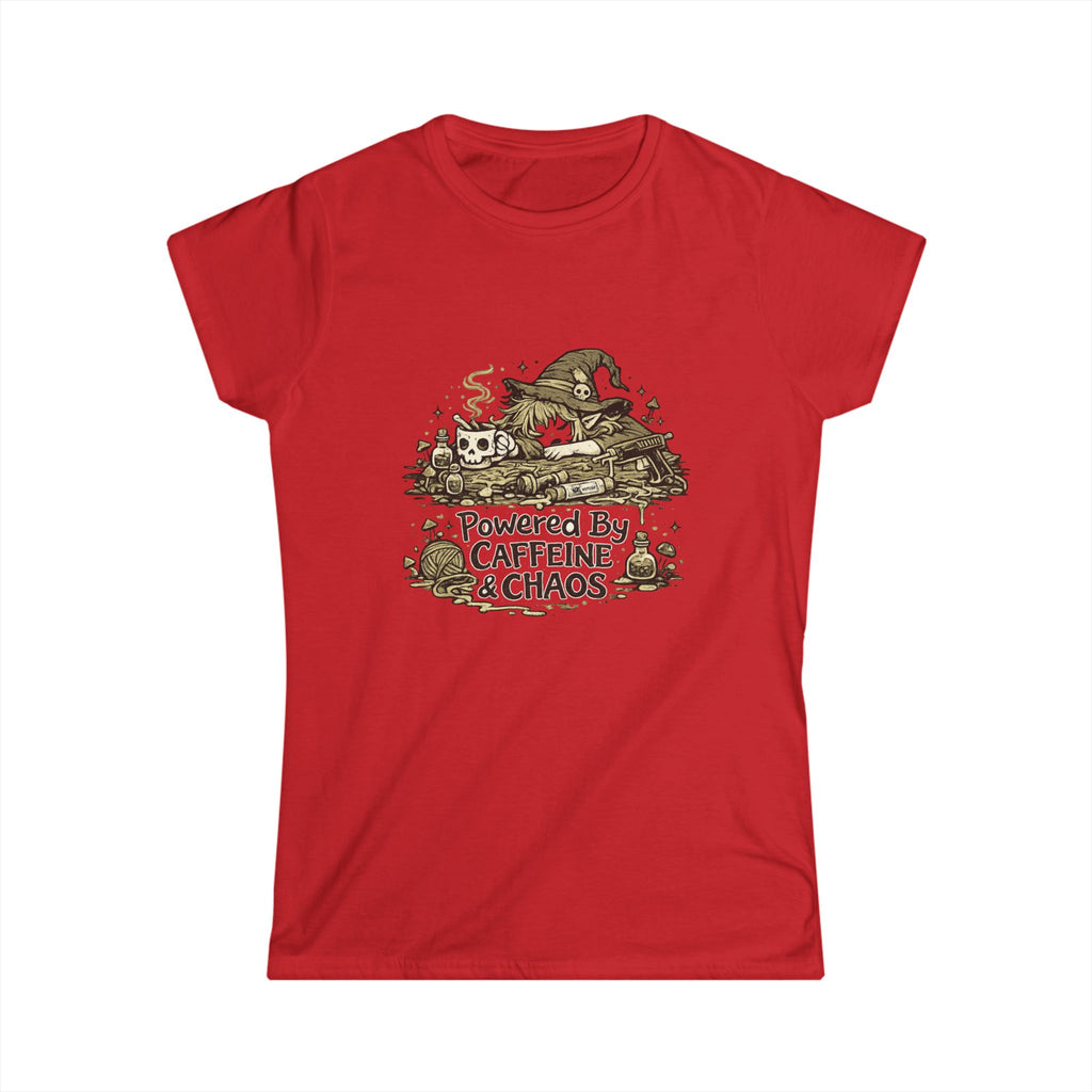 "Powered by Caffeine & Chaos" Women's Tee