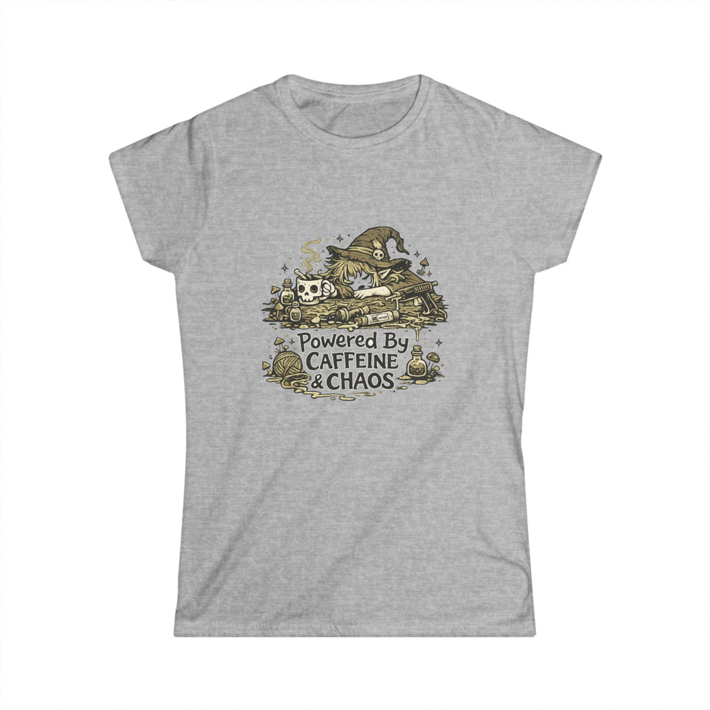 "Powered by Caffeine & Chaos" Women's Tee