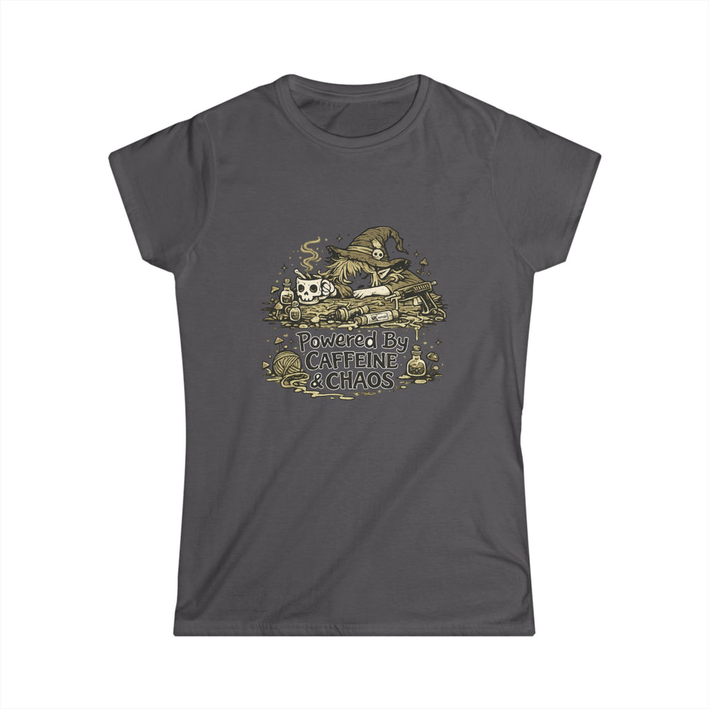 "Powered by Caffeine & Chaos" Women's Tee