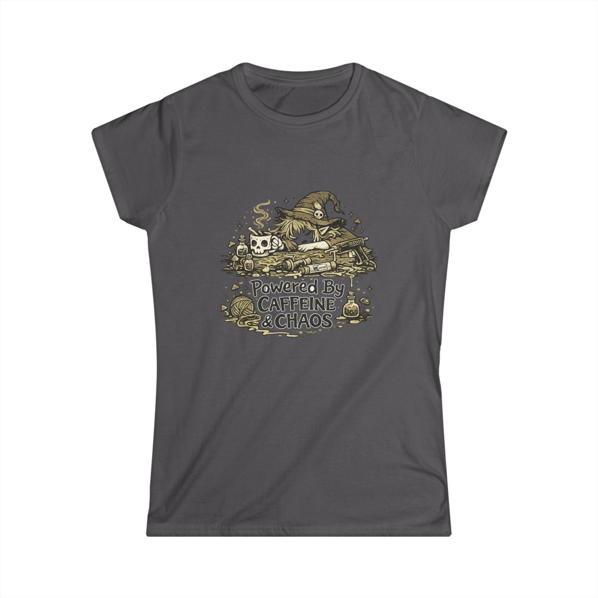 "Powered by Caffeine & Chaos" Women's Tee