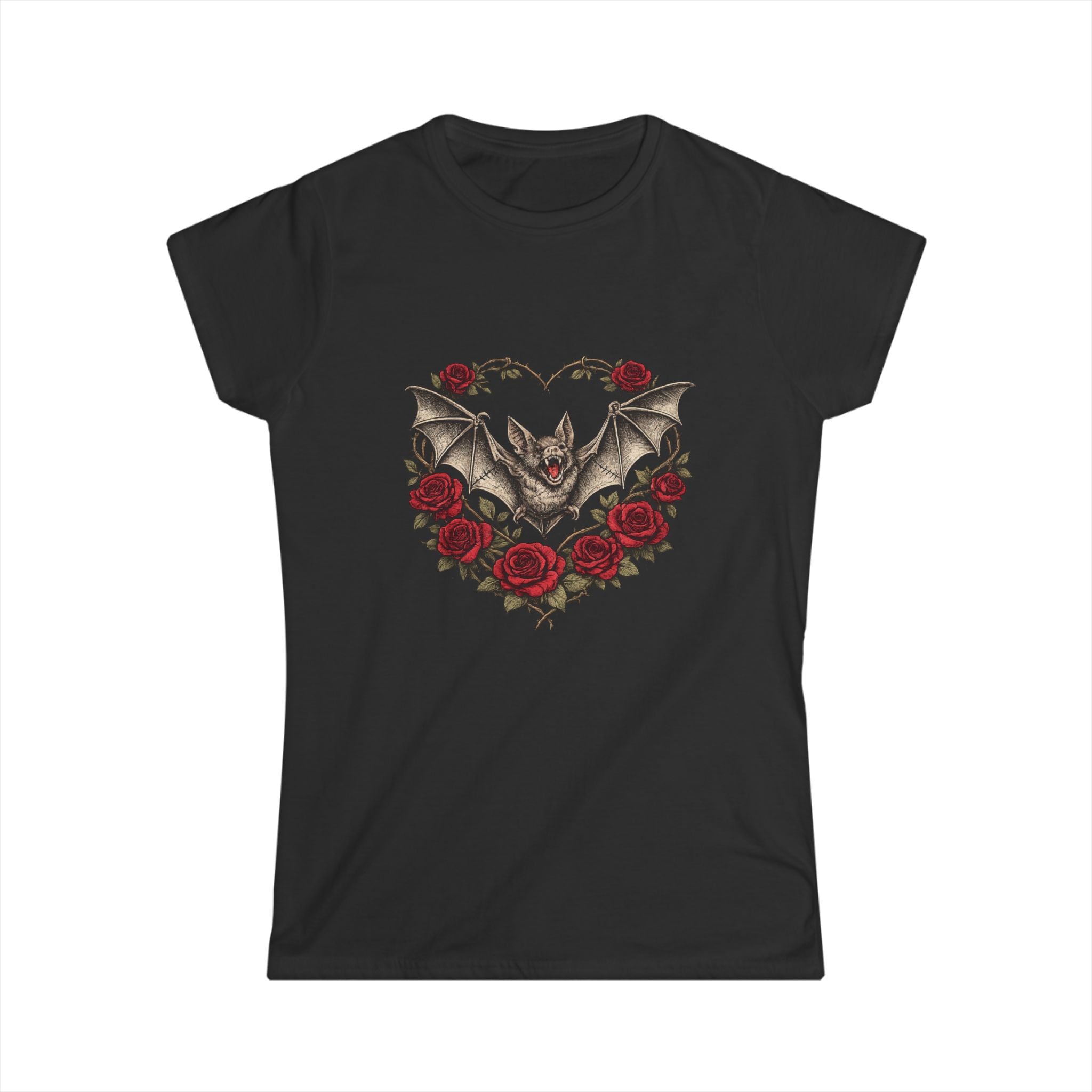 Gothic Bat Heart Tee