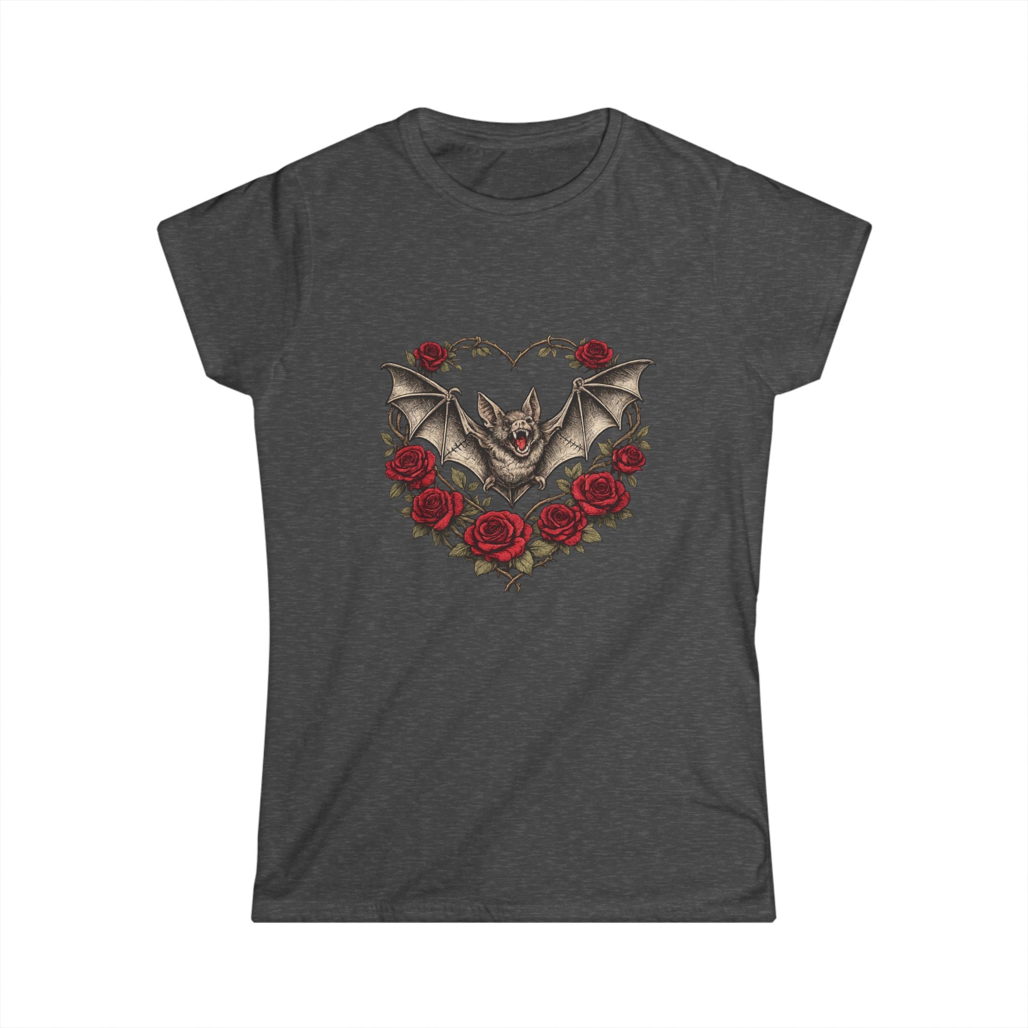 Gothic Bat Heart Tee