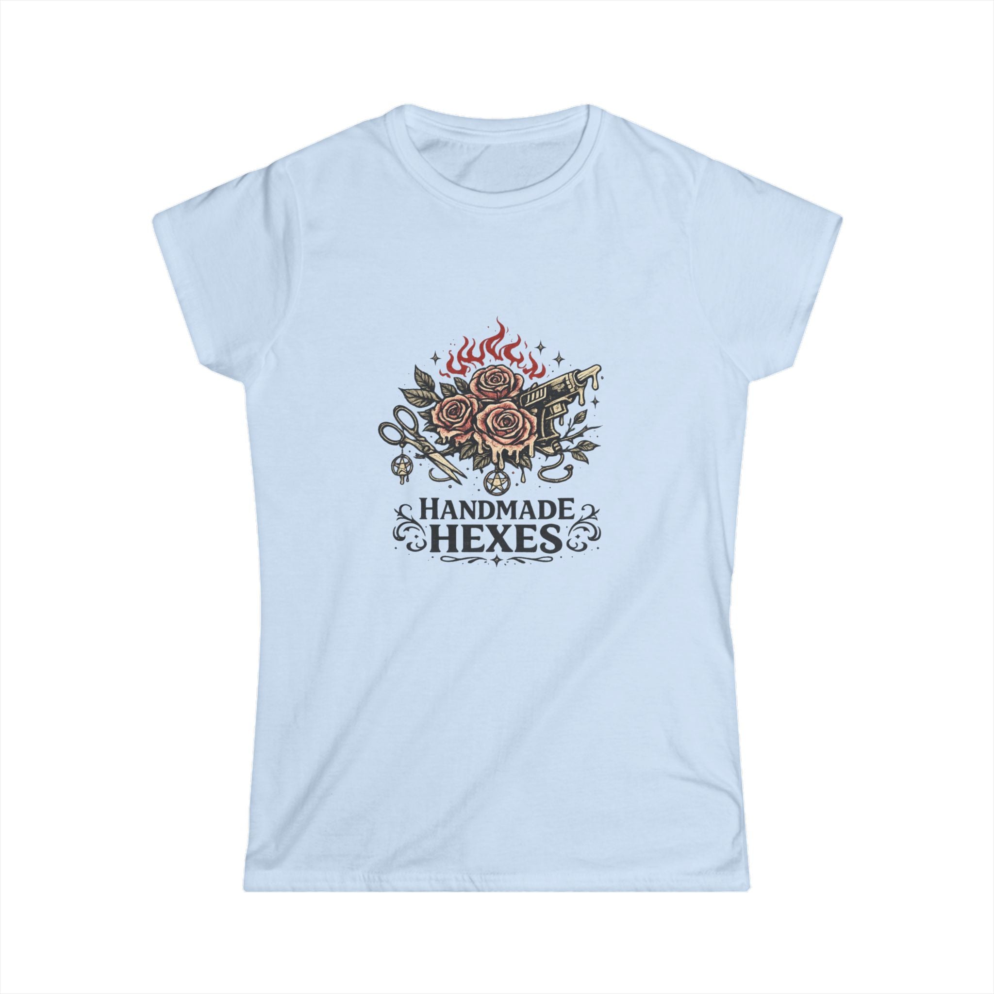 Handmade Hexes Floral Witch Tee