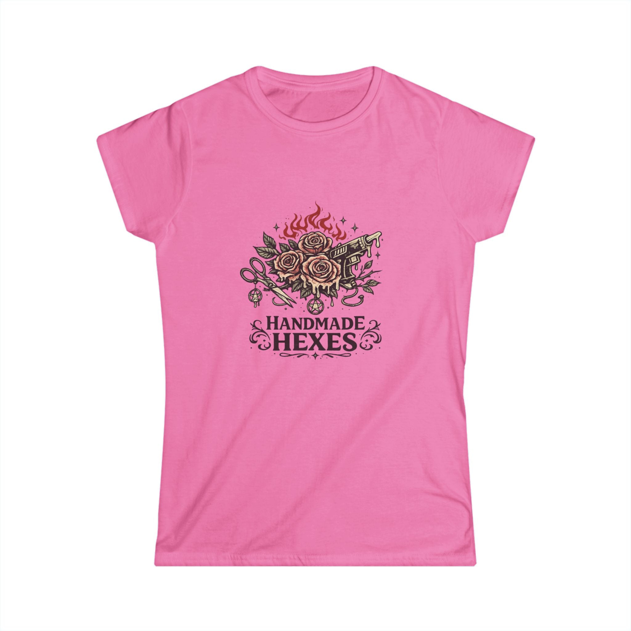 Handmade Hexes Floral Witch Tee