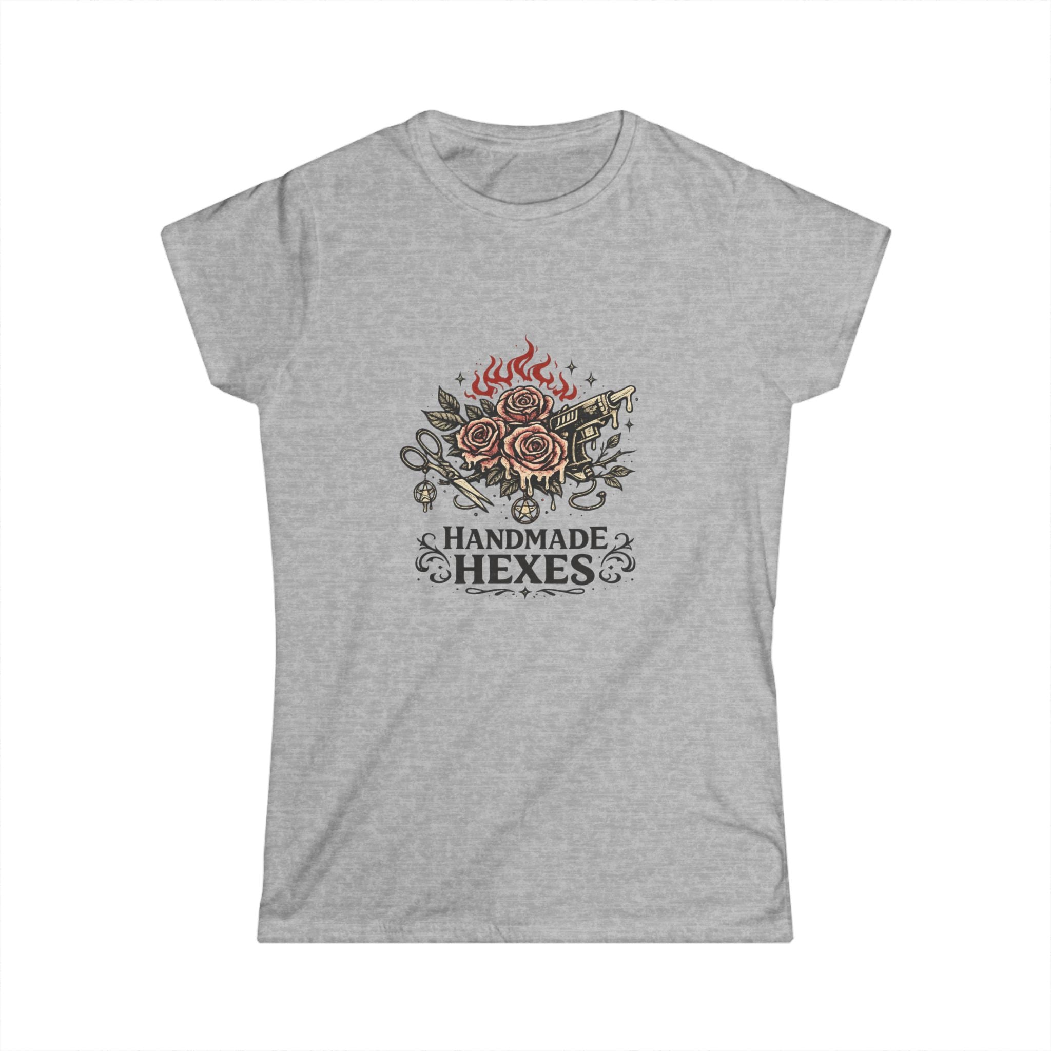 Handmade Hexes Floral Witch Tee