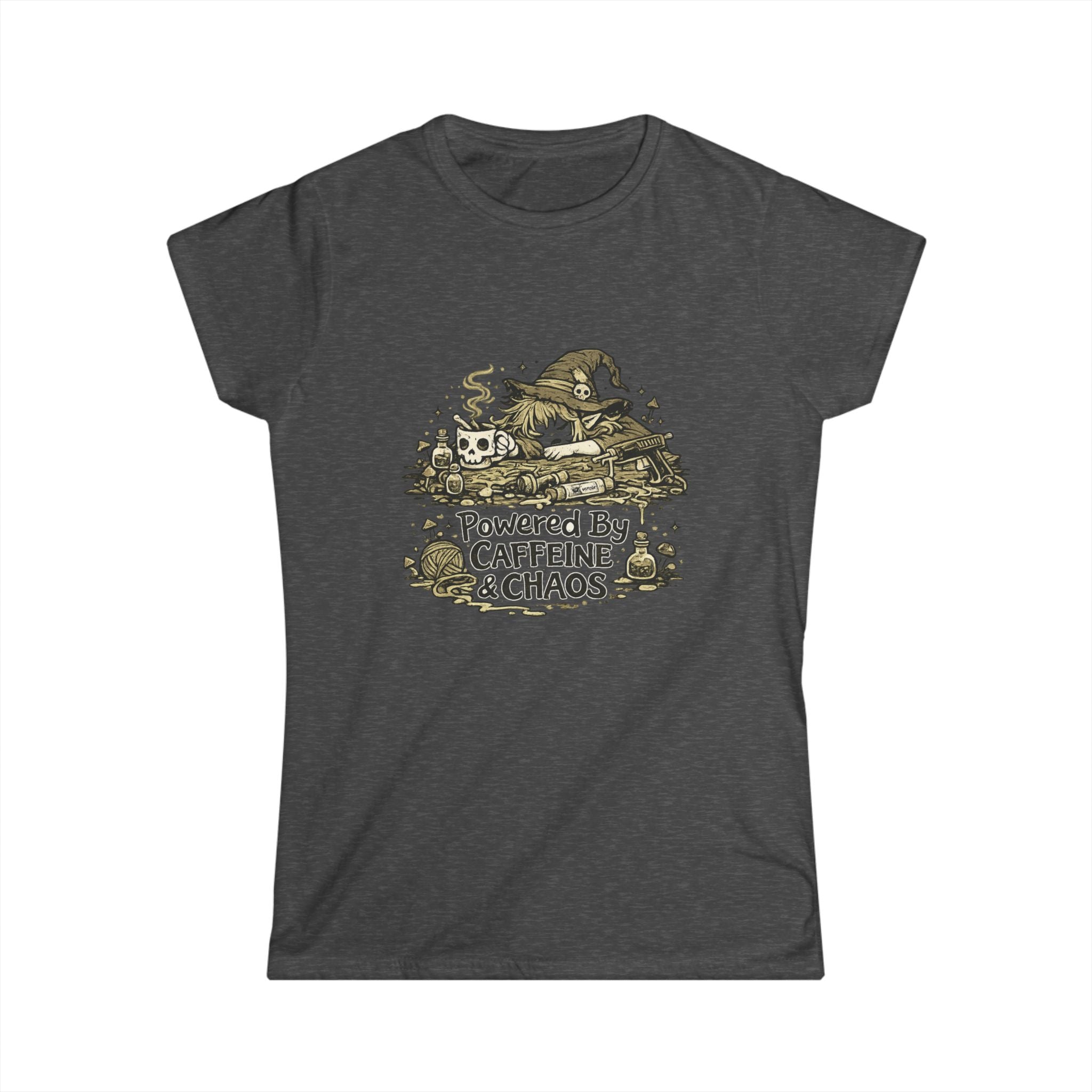 "Powered by Caffeine & Chaos" Women's Tee