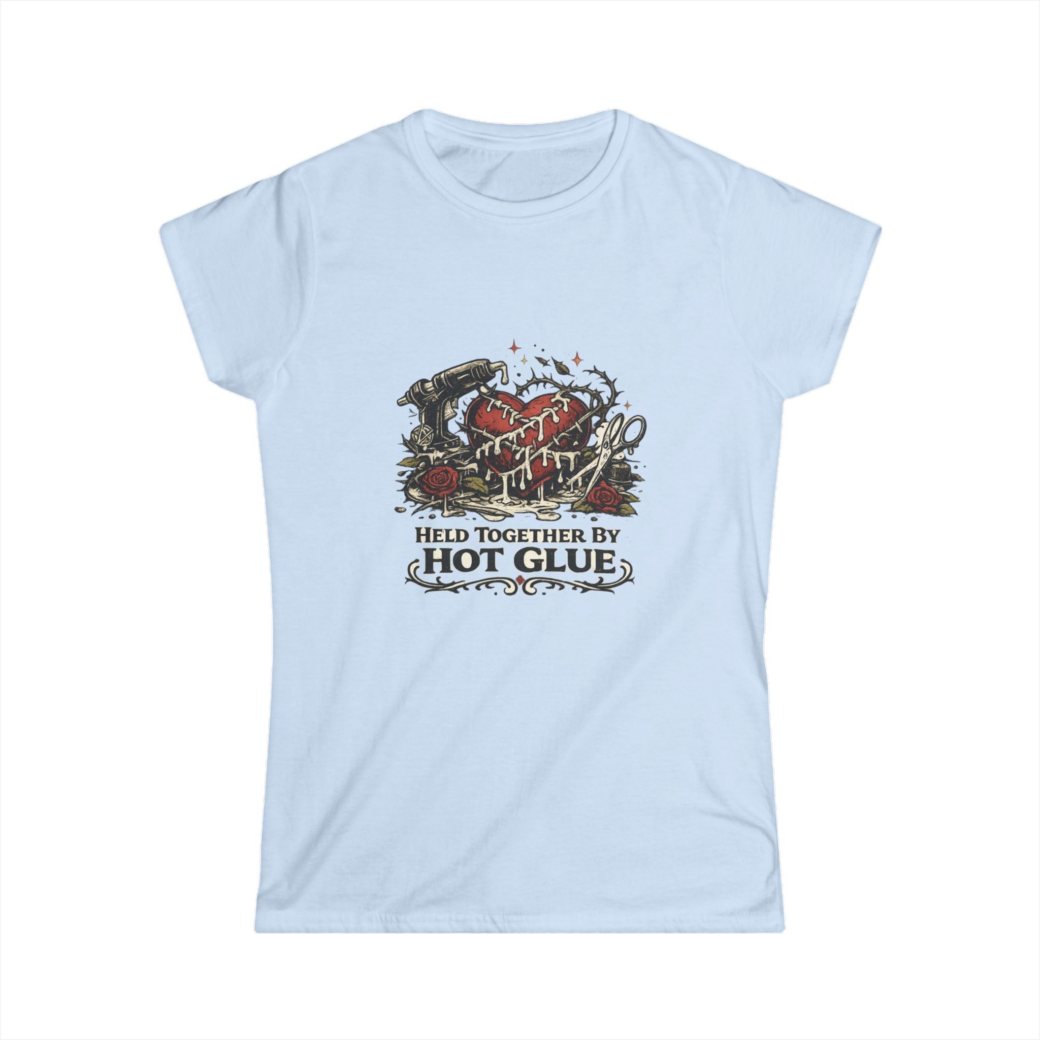 'Held Together by Hot Glue' Tee
